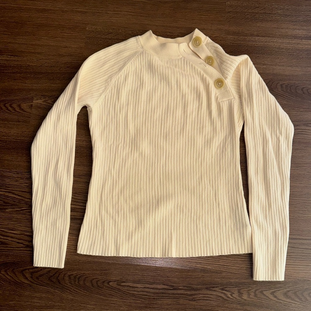 Lauren Ralph Lauren mock turtle neck with off shoulder opening